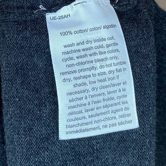 Tommy Hilfiger Striped Purple Gray White Long Sleeve Crewneck Cotton Sweater - Picture 4 of 4